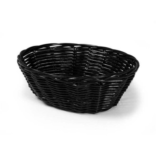 CESTO OVAL 18CM PRETO