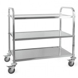 CARRO SERVIÇO 3 PRAT INOX 81X46X91CM