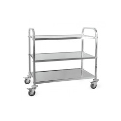 CARRO SERVIÇO 3 PRAT INOX 81X46X91CM