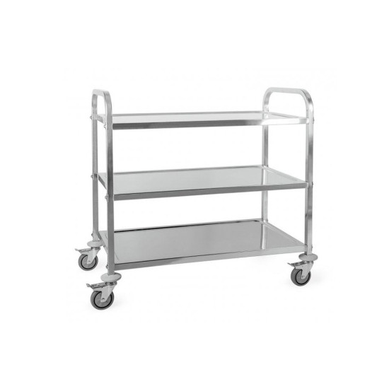 CARRO SERVIÇO 3 PRAT INOX 81X46X91CM CARRO SERVIÇO 3 PRAT INOX 81X46X91CM