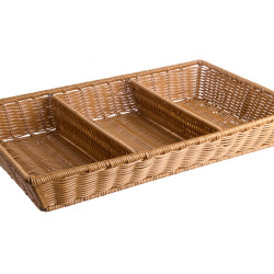 CESTO GN 1/1 C/2 DIV. AMOV. PP CT CLARO