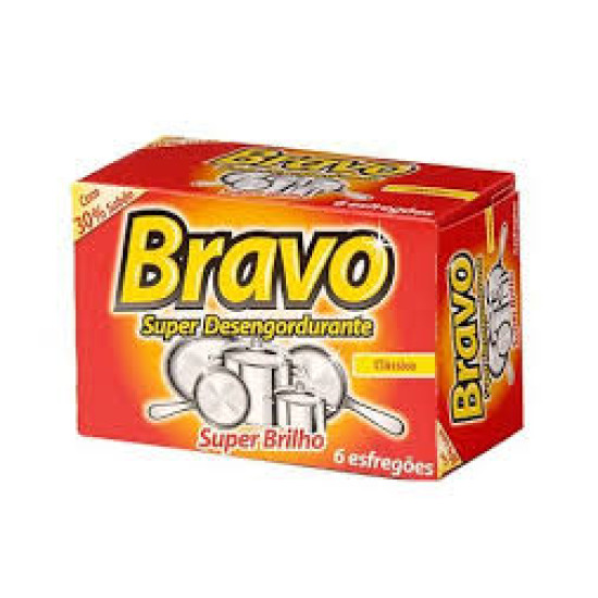 BRAVO ESFREGAO C/SABAO C/6 BRAVO ESFREGAO C/SABAO C/6