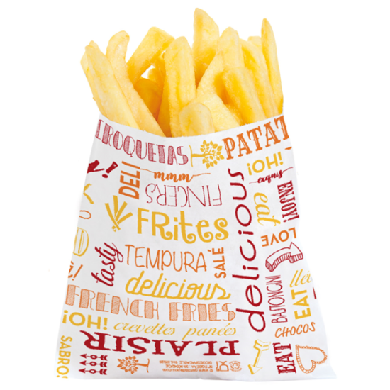 BOLSA P/BATATAS FRITAS 12X12 ANTIGORDURAS C/1000 BOLSA P/BATATAS FRITAS 12X12 ANTIGORDURAS C/1000